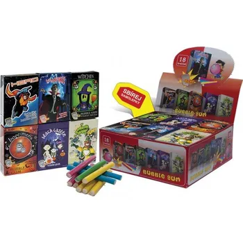 Žvýkačka DISKONT Žvýkačky v krabičce s efektem a nálepkou 28g