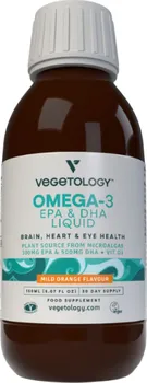 Přírodní produkt Vegetology Omega-3 EPA & DHA Liquid pomeranč 150 ml