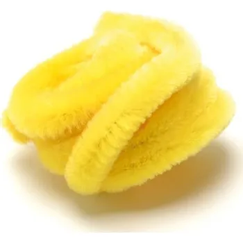 Plyšový drátek, žlutý, 50 cm, 1 ks