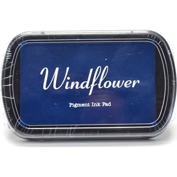 Dětské razítko Razítkovací polštářek hobby, 10 x 6 cm, tm. modrý