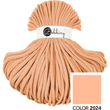 Příze Bobbiny bavlněná šňůra JUMBO 9mm Peach Fuzz