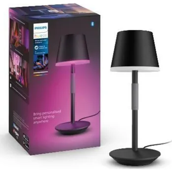 Svítidlo Philips HUE WACA Go venkovní stolní dotyková LED lampička 6,2W 530lm 2000-6500K RGB IP54, černá