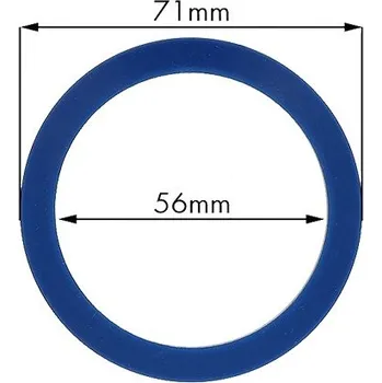Náhradní díl pro kávovar Těsnění hlavy 71x56x9 mm, kónické, 80SH modrý silikon FDA, Cimbali, Nuova Simonelli