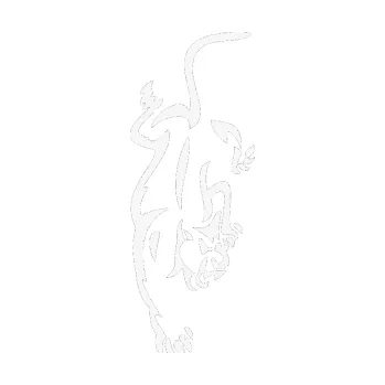 Polep vozidla SAMOLEPKA Panterka pravá (09 - bílá) NA AUTO, NÁLEPKA, FÓLIE, POLEP, TUNING, VLASTNÍ TEXT, TISK, AUTOSAMOLEPKY.cz, POLEPY, OBRÁZEK, LOGO, SAMOLEPKY