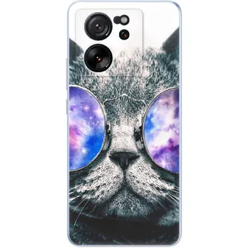 Pouzdro na mobilní telefon Odolné silikonové pouzdro iSaprio - Galaxy Cat - Xiaomi 13T / 13T Pro