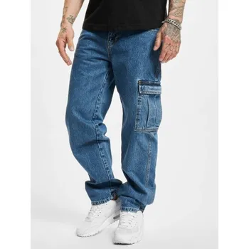 Pánské oblečení Dangerous DNGRS kalhoty pánské L:34 Baggys Mid Blue kapsáče 38 jeans