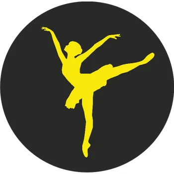 ON-DESIGN Potisk BALETKA Barva: fluorescenční žlutá, Velikost motivu: 8 cm