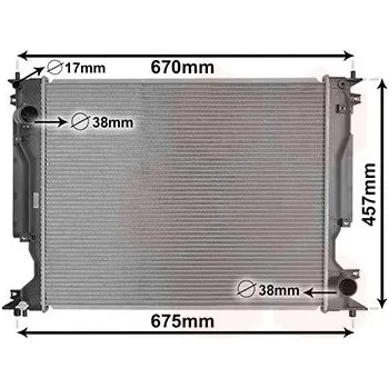 Autodíl Chladič, chlazení motoru VAN WEZEL 53002717