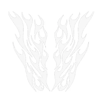 Polep vozidla SAMOLEPKA Kapota 012 plameny (09 - bílá) NA AUTO, NÁLEPKA, FÓLIE, POLEP, TUNING, VLASTNÍ TEXT, TISK, AUTOSAMOLEPKY.cz, POLEPY, OBRÁZEK, LOGO, SAMOLEPKY