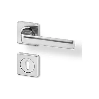 Dveřní kování Dveřní kování ACT Metro R HR (NEREZ), klika-klika, Otvor pro obyčejný klíč BB, AC-T Nerez