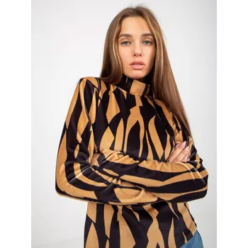 Dámské tričko Rue Paris Dámský rolák Kaia camel Univerzální