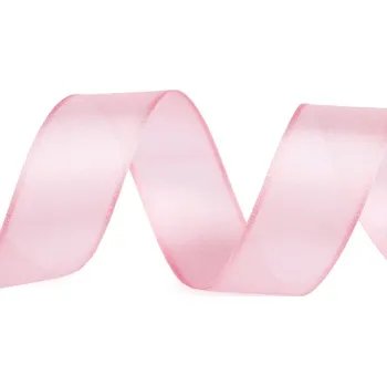 Stuha Stuha 30mm, lesklá s vlascem, pudrová