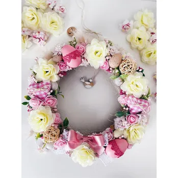 Obraz BRIMOON Velký květinový věnec vajíčka