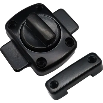 Ocelová dveřní západka rotary černý (ZAM1)