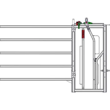 Výsuvný díl 5-trubkové zábrany JOURDAIN EX5 Axial2- s fixační zábranou pro skot