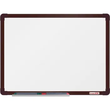 Tabule keramika boardOK 200 x 120 cm, rám hnědý