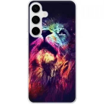 Pouzdro na mobilní telefon Odolné silikonové pouzdro iSaprio - Lion in Colors - Samsung Galaxy S24+