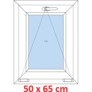 Okno Soft Plastové okno 50x65 cm, sklopné
