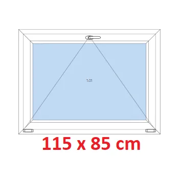 Okno Soft Plastové okno 115x85 cm, sklopné