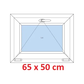 Okno Soft Plastové okno 65x50 cm, sklopné