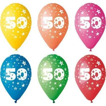 Balónek Balónek, s číslem 50, 26 cm