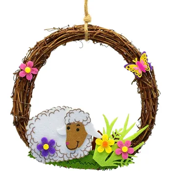 Věnec Věneček z proutí s ovečkou Ø20 cm