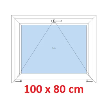 Okno Soft Plastové okno 100x80 cm, sklopné