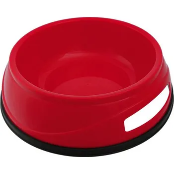 Miska pro psa Trixie Produkt Plastová miska s gumovým okrajem 1,5 l / 20 cm Barva: Červená