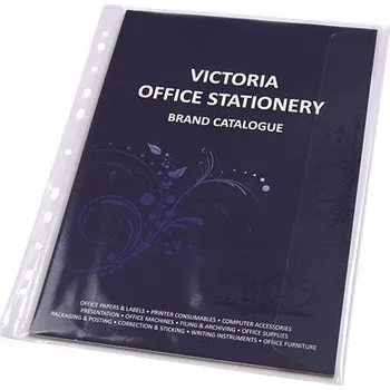 Archivační box Obal na katalog s chlopní, transparentní, A4, 150 micron, VICTORIA