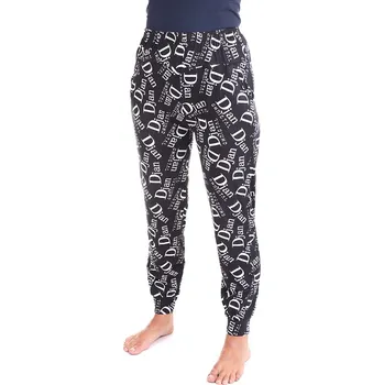 Dámské legíny VÝPRODEJ-Legíny dlouhé černé s nápisem 17