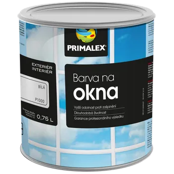 Lak na dřevo Primalex BARVA NA OKNA LESKLÁ - bílá lesk 0,75 l