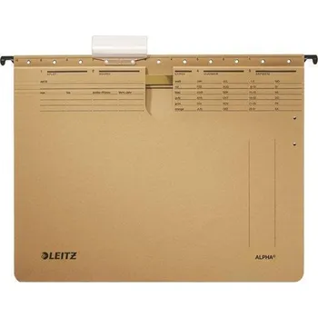 Archivační box Závěsné desky "ALPHA®" s rychlovazačem, přírodní hnědá, A4, karton, LEITZ