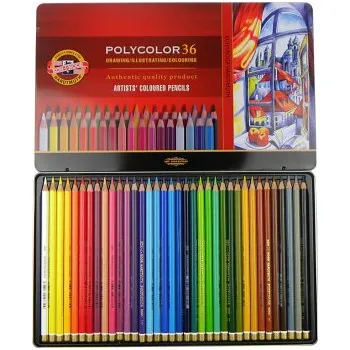 Pastelka Sada pastelek Polycolor 36ks v plechovém obalu (Sada pastelek Polycolor 36ks v plechovém obalu)