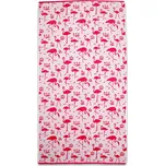 Sleep-well Stylová plážová osuška z egyptská bavlna - plameňáci