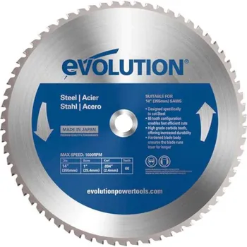 Řezný kotouč Pilový kotouč na ocel Evolution - 355x25,4x2,4 mm (66z) (Profesionální kotouč na ocel Evolution - Ø 355 mm)