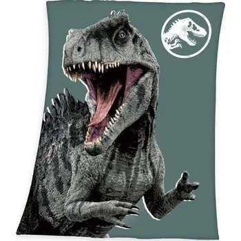 Dětská deka HERDING Fleece deka Jurský svět Polyester, 130/170 cm (HE-7518403)