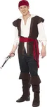 Smiffys Kostým Pirát červený/hnědý s…