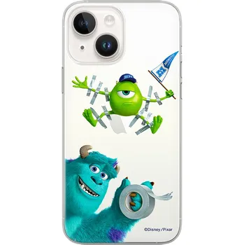 Pouzdro na mobilní telefon Kryt DISNEY pro Apple iPhone 14 Plus - Příšerky s.r.o. - Sulley a Mike - gumový - průhledný