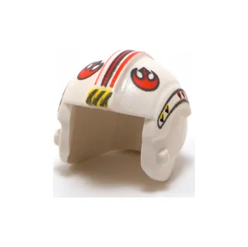 x164pb04 White Helmet SW Rebel Pilot with Red Rebel Logo (Bílá přilba SW Rebel Pilot s červeným logem Rebelů)