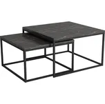 Sada konferenčních stolků Gino 4 - černý mramor