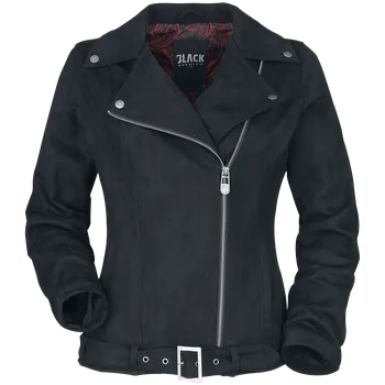 Bunda - imitace kůže z Black Premium by EMP - Bunda z imitace semišu - Ženy - černá