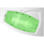 ARTTEC THALEILA SURF + CHROMO 160 x 105 cm hydromasážní akrylátová vana PRAVÁ PAN04385