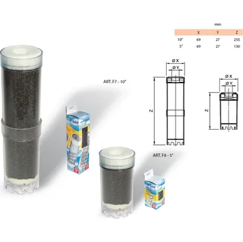 vodní filtr Vložka s aktivním uhlím pro Filtry DOLPHIN - 10"