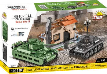 Stavebnice COBI COBI World War II 2284 Battle Of Arras 1940 Matilda II vs Panzer 38(t)