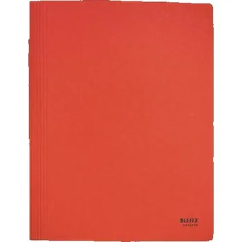 Desky s rychlovazačem "Recycle", červená, A4, karton, LEITZ 39040025