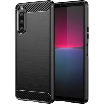 Pouzdro na mobilní telefon MG Carbon Case pro Sony Xperia 10 V černé