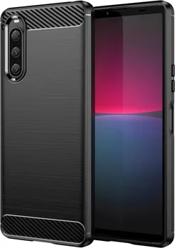 Pouzdro na mobilní telefon MG Carbon Case pro Sony Xperia 10 V černé