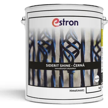 barva na kov Industry coat Kovářská barva eStron SIDERIT SHINE, samozákladující, lesklá, černá Hmotnost: 1 kg SIDERIT-SHINE-1