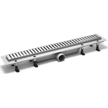 Sprchový držák PLAST BRNO Žlab sprchový odtokový 650 plast. kombi, nerez rošt 3, linea