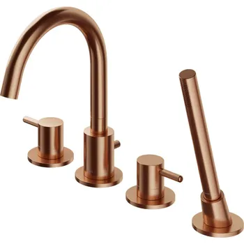 Vodovodní baterie Omnires Y Y1232CPB Vanová 4-otvorová baterie, kartáčovaná měď